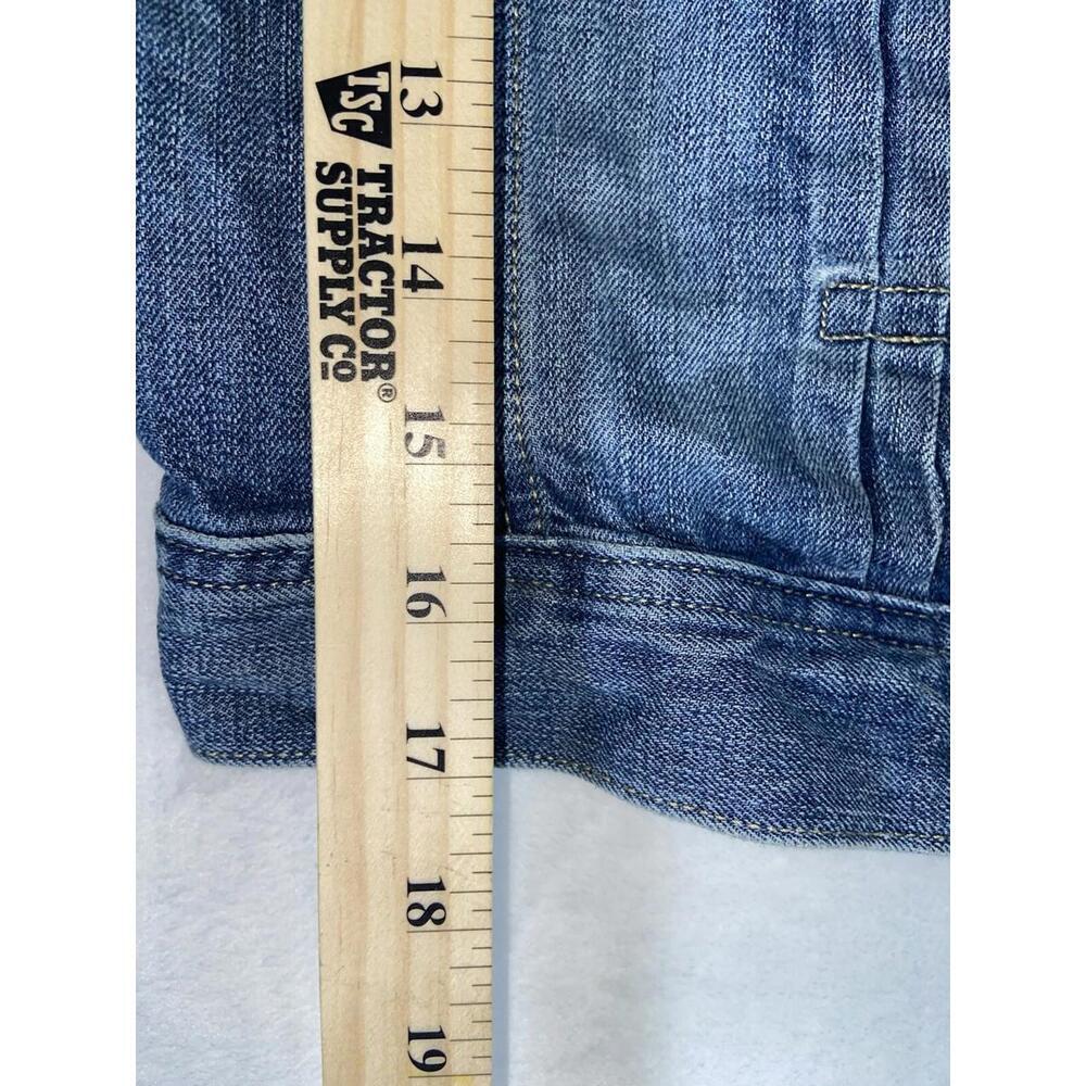 Levis San Francisco Denim Jacket Womens Size Small Petite Red Tab Retro 90s Y2k - Picture 5 of 8